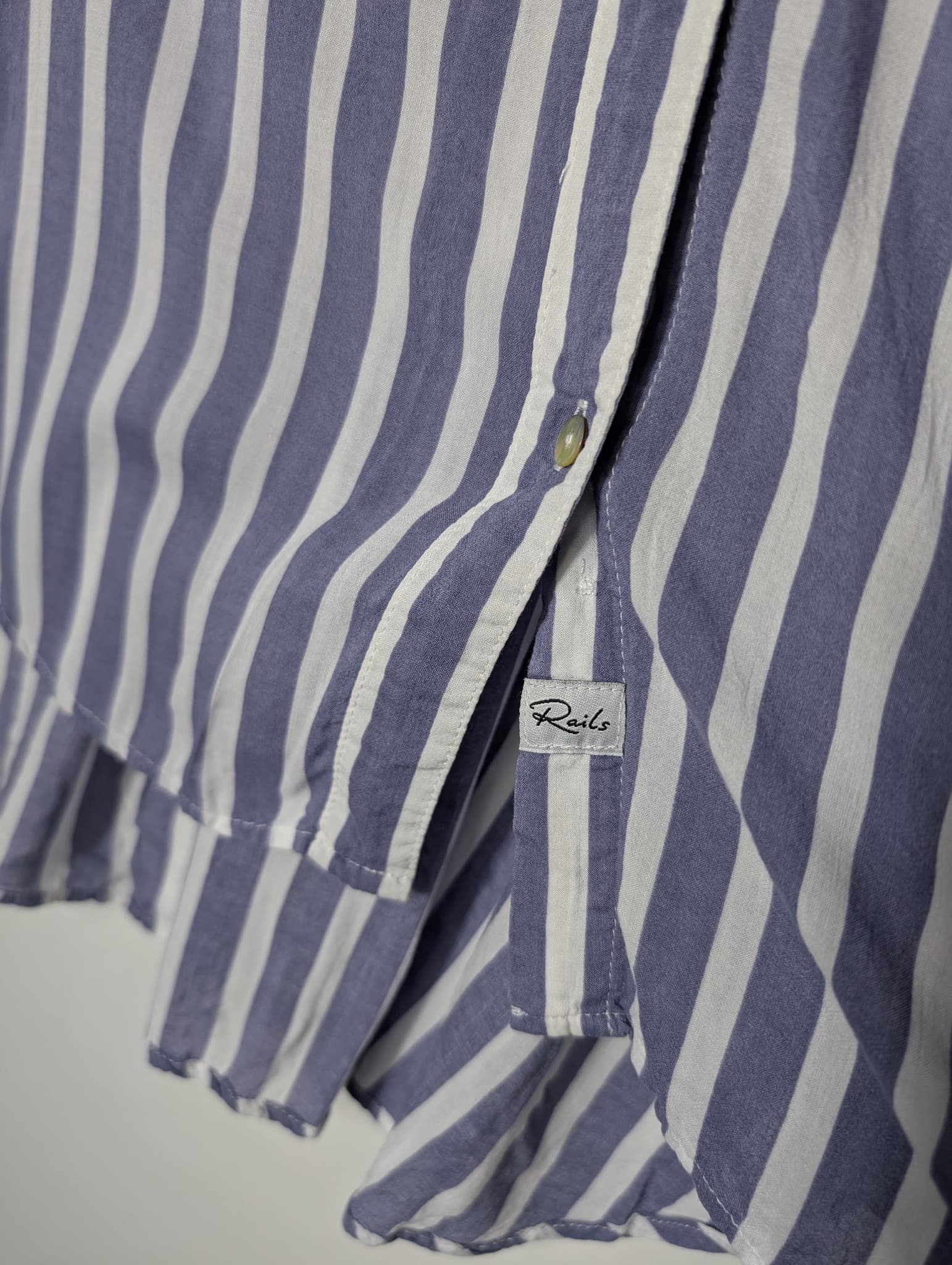Rails Josephine Button-Down Shirt Blue & White Stripe XL — photo 3 of 9