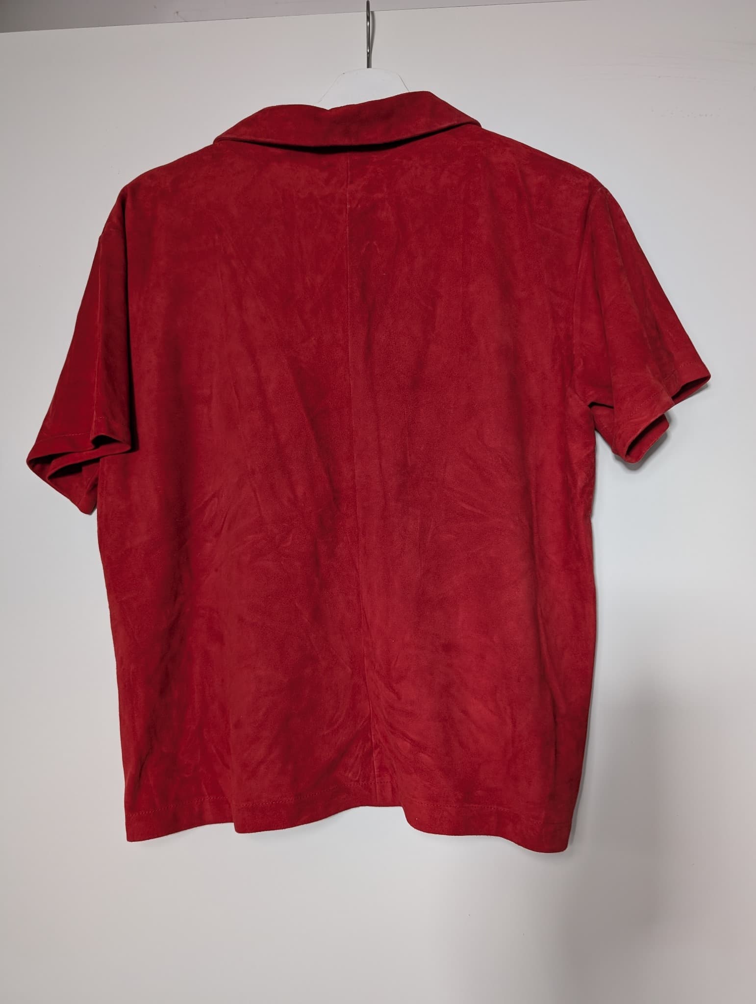 Ralph Lauren Collection Suede Lace-Up Shirt Red Size 10 — photo 5 of 8