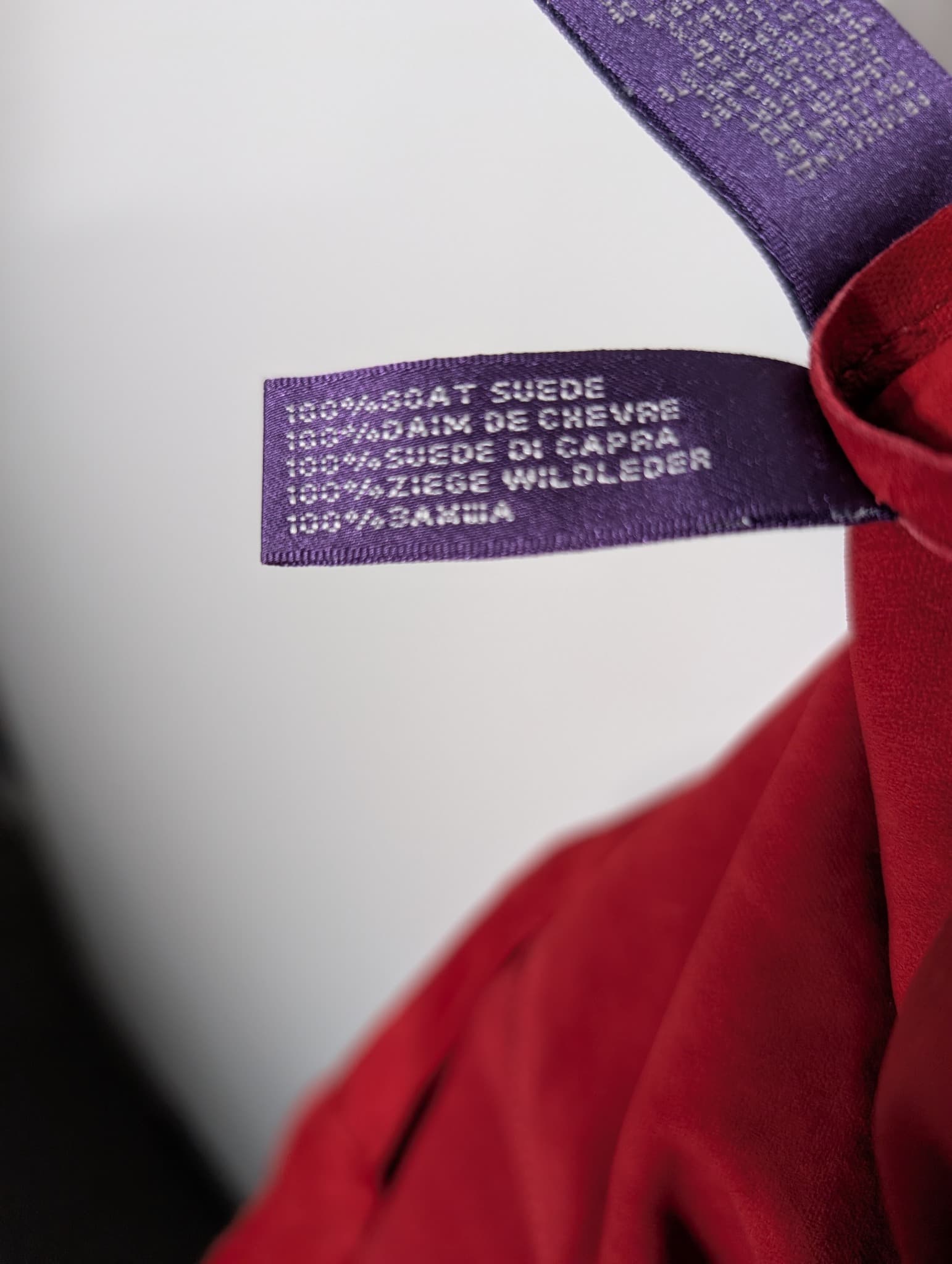 Ralph Lauren Collection Suede Lace-Up Shirt Red Size 10 — photo 7 of 8