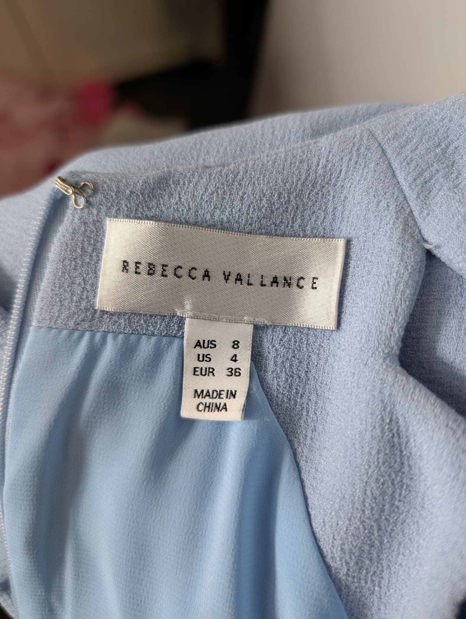 Rebecca Vallance Scalloped Cutout Blouse Light Blue AU 8 — photo 5 of 7