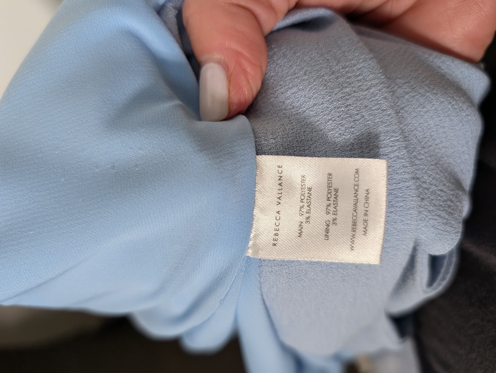 Rebecca Vallance Scalloped Cutout Blouse Light Blue AU 8 — photo 6 of 7