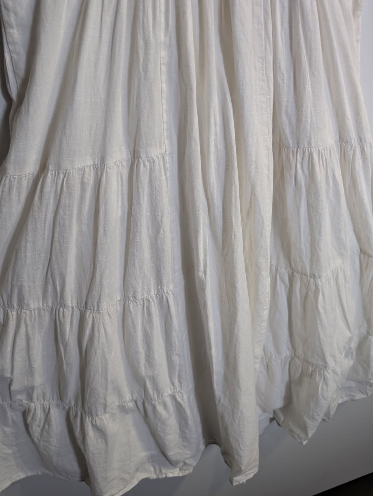 Reiss V-Neck Button-Front Blouse Cream Women's UK 8 — photo 7 of 8