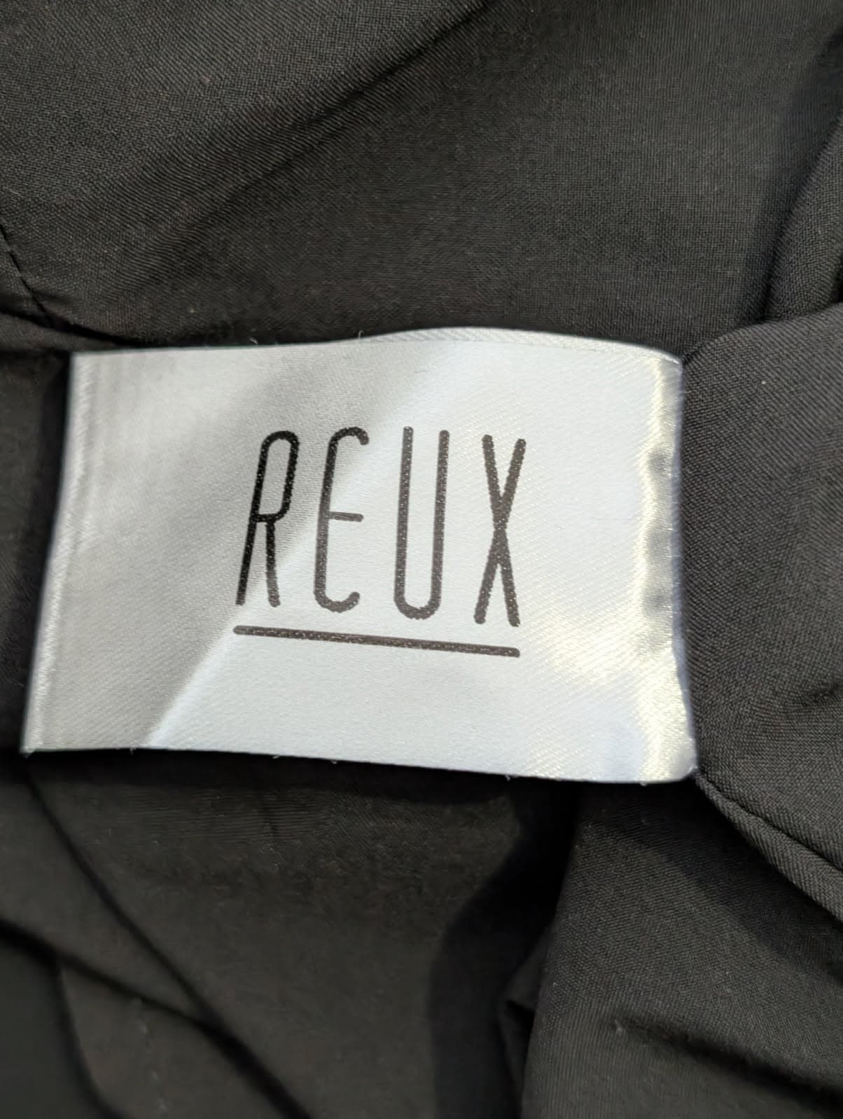 Reux Black Long Sleeve Ruffle Hem Mini Dress — photo 6 of 8