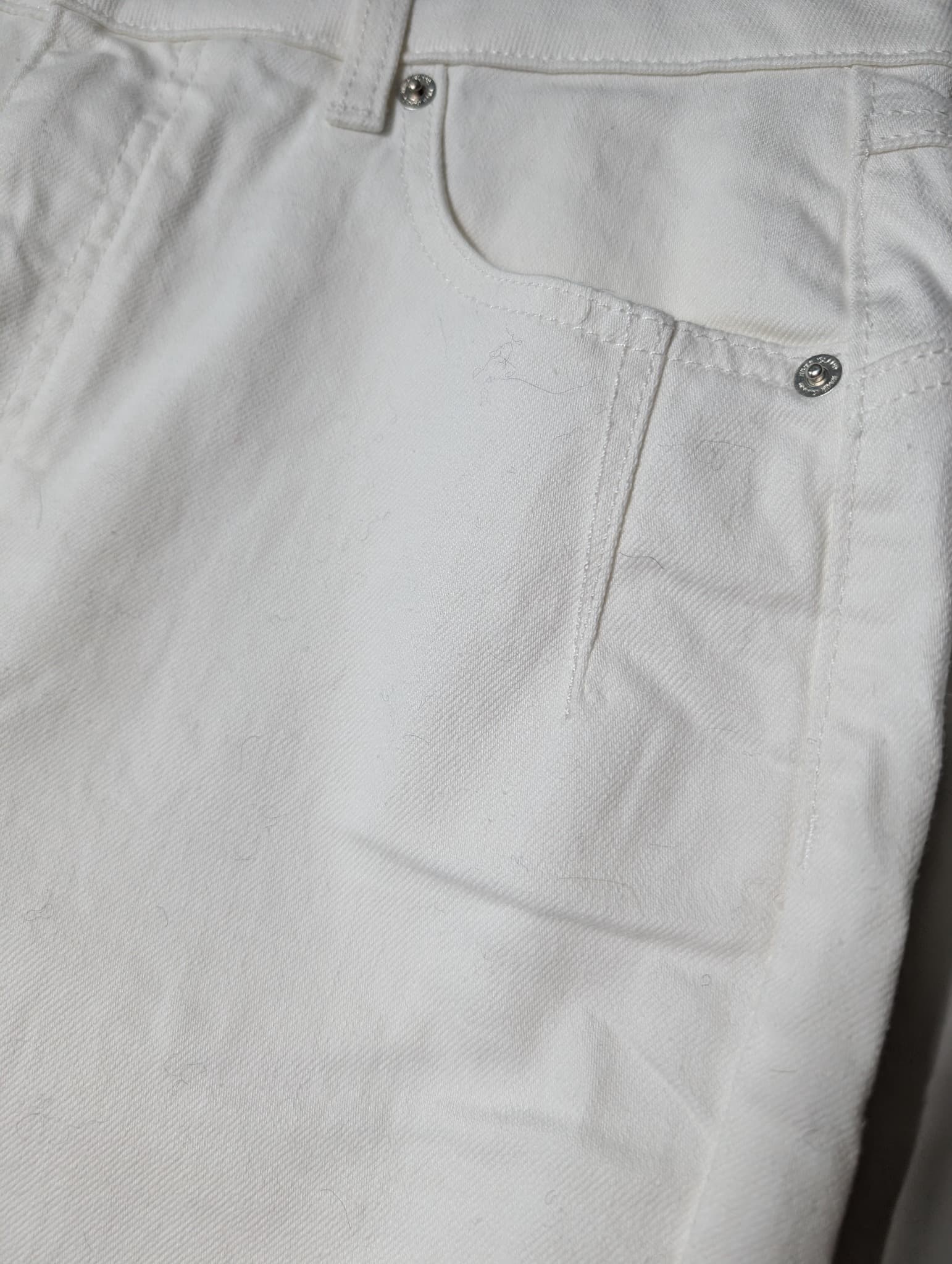River Island High Waisted Mom Jeans White UK 14R — photo 2 of 6
