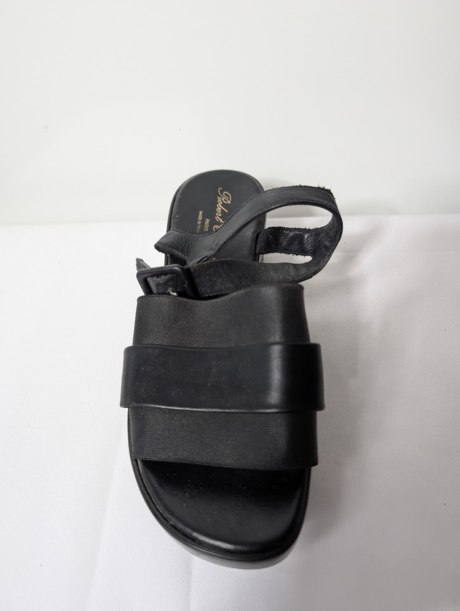Robert Clergerie Platform Sandals Black Leather EU 38.5 — photo 2 of 9