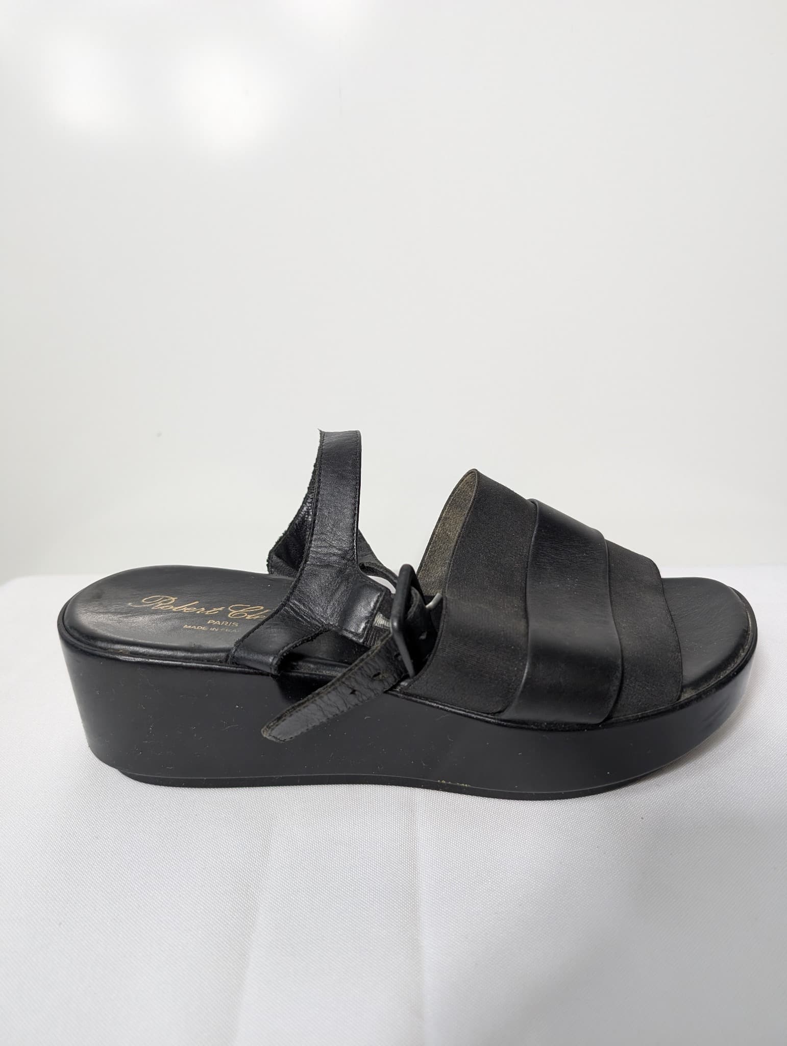 Robert Clergerie Platform Sandals Black Leather EU 38.5 — photo 3 of 9