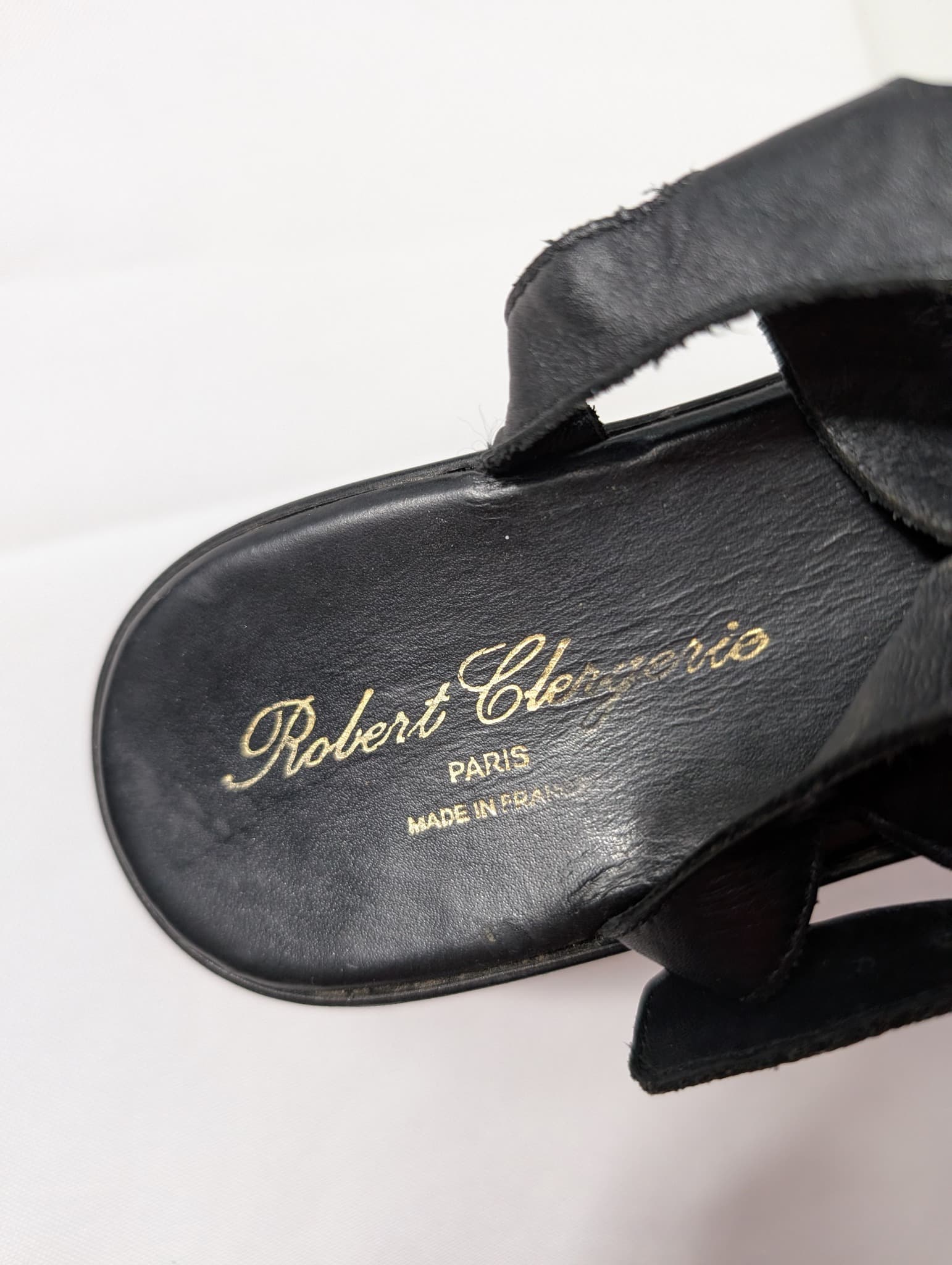 Robert Clergerie Platform Sandals Black Leather EU 38.5 — photo 6 of 9
