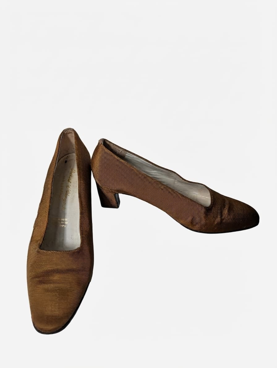 Robert Clergerie Vintage Grosgrain Ribbon Pumps Brown EU 36 — photo 1 of 7