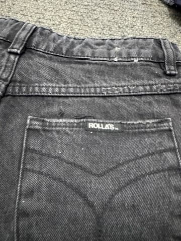Rolla's Dusters High Rise Slim Black Denim Shorts Size 28 — photo 4 of 11
