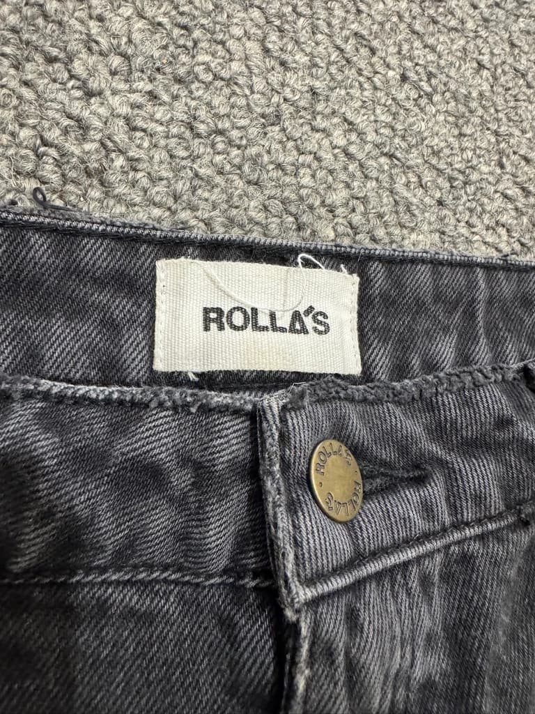 Rolla's Dusters High Rise Slim Black Denim Shorts Size 28 — photo 6 of 11