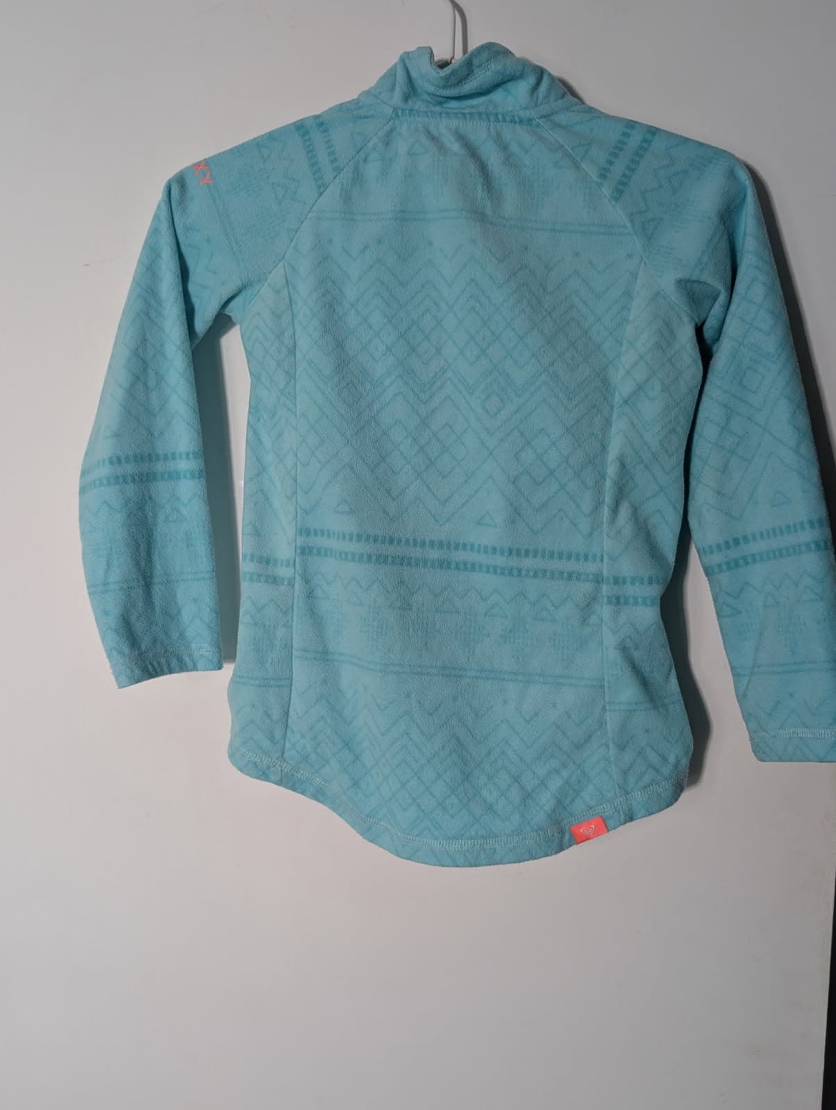 Roxy Girls Fleece Jacket - Light Blue Quarter Zip Pullover — photo 7 of 8
