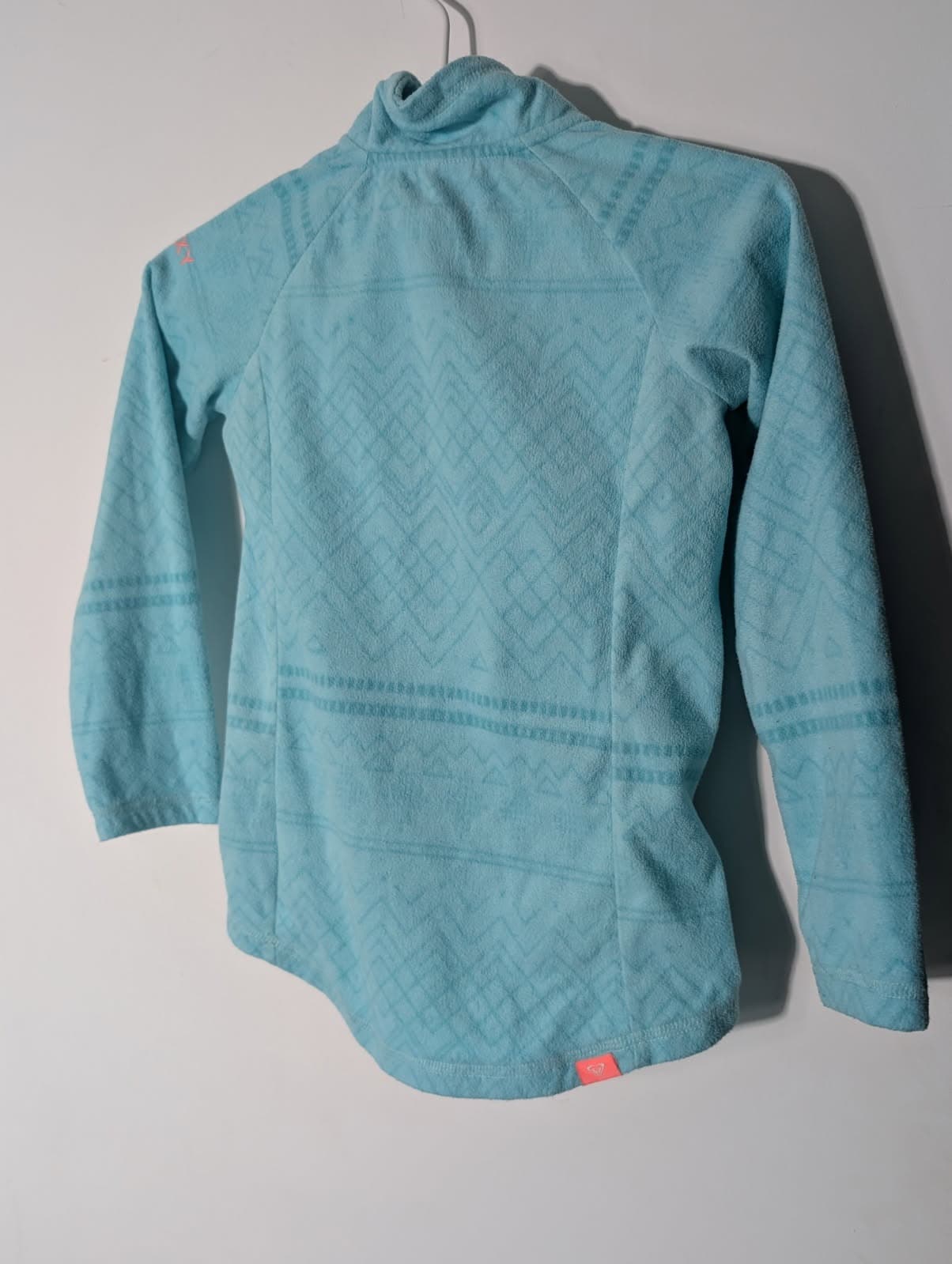 Roxy Girls Fleece Jacket - Light Blue Quarter Zip Pullover — photo 8 of 8