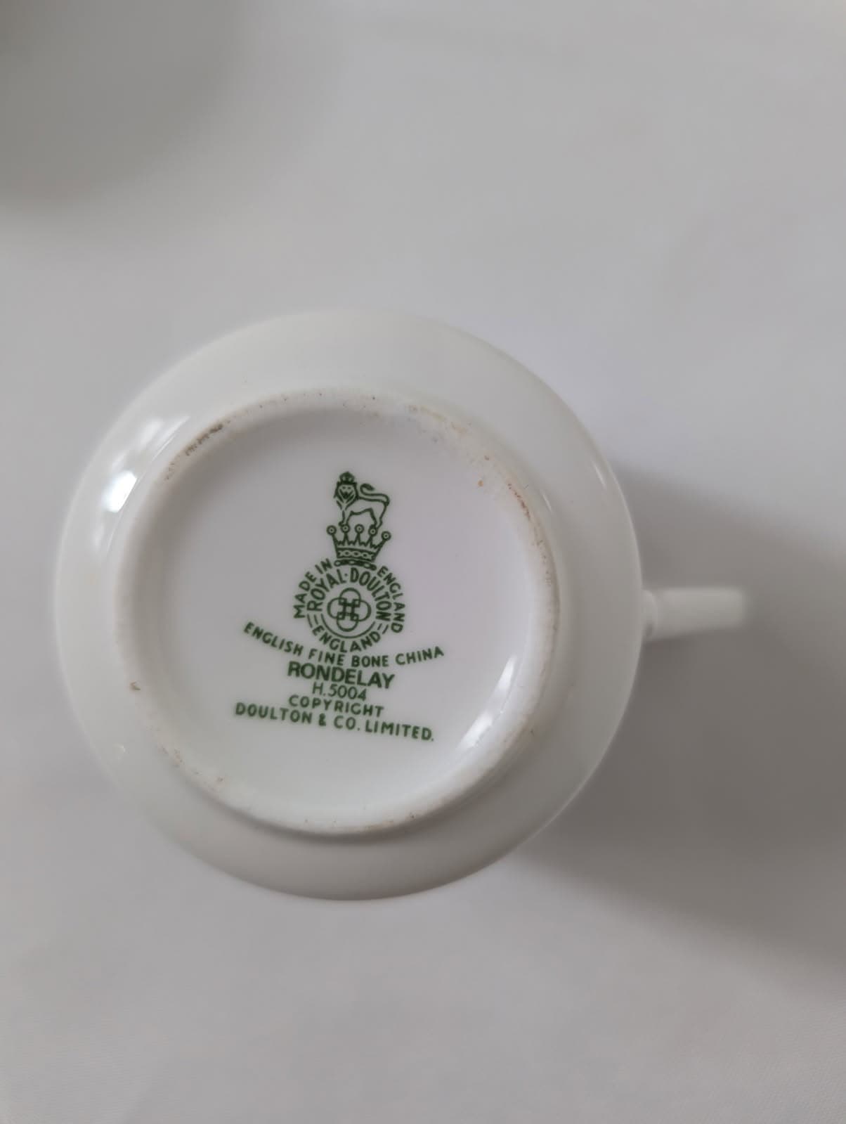 Royal Doulton Rondelay H.5004 Fine Bone China Teacup and Saucer Set — photo 5 of 7