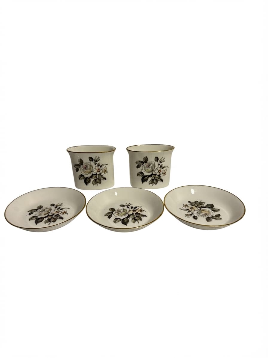 Royal Worcester Fine Bone China Floral Set 5-Piece — photo 1 of 5