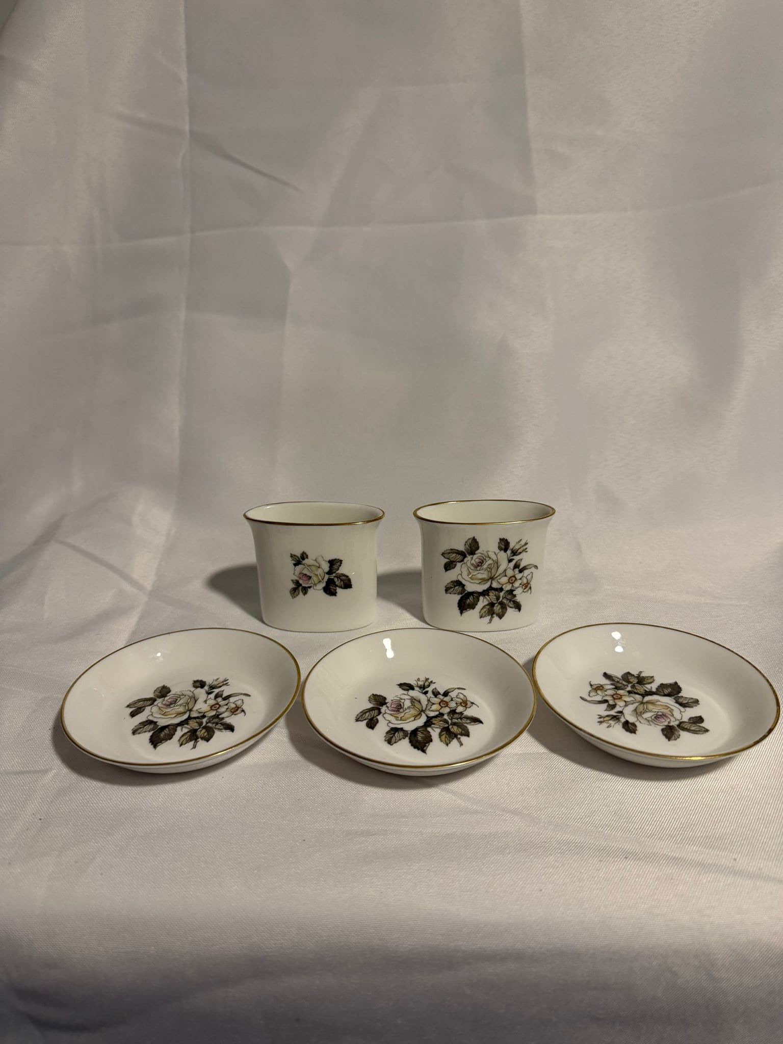 Royal Worcester Fine Bone China Floral Set 5-Piece — photo 4 of 5