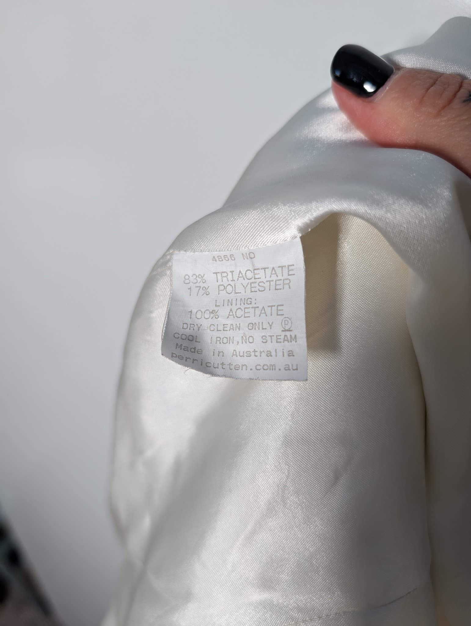 RSVP PERRI CUTTEN Open Front Coat White Size L — photo 7 of 7