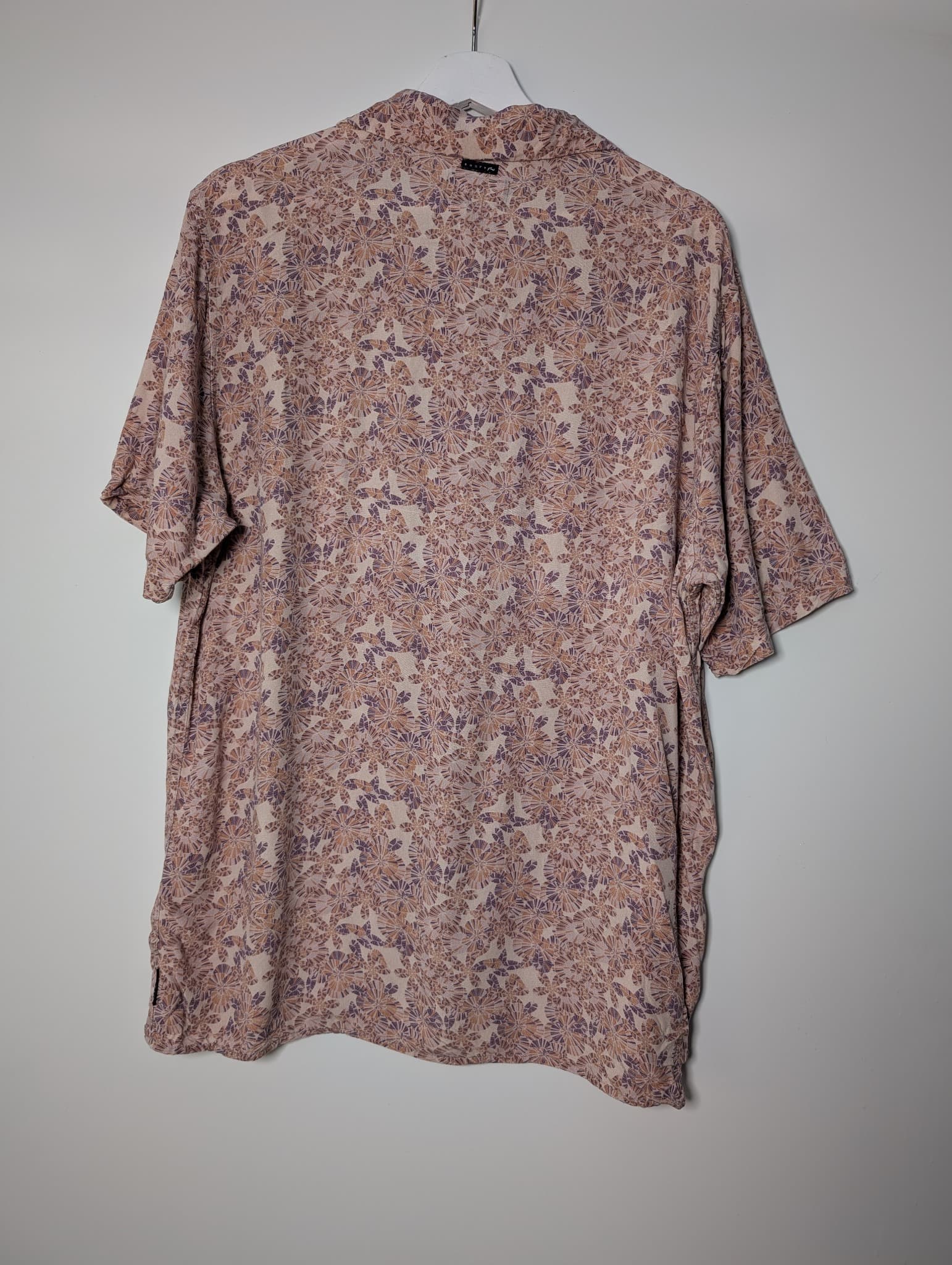 Rusty Men's Floral Short Sleeve Button-Up Shirt Multicolour Size M — photo 4 of 8