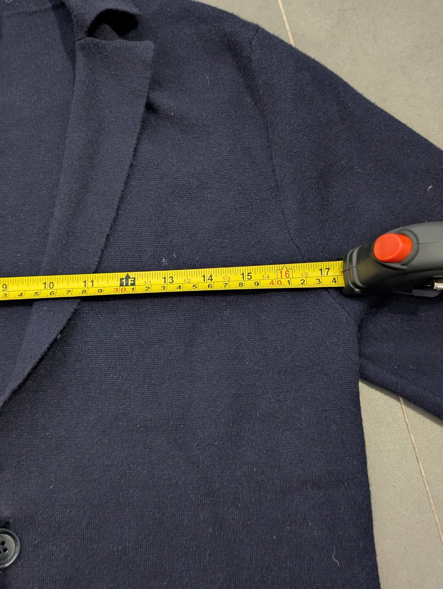 SABA Knit Blazer Cardigan Navy Size Small — photo 5 of 7