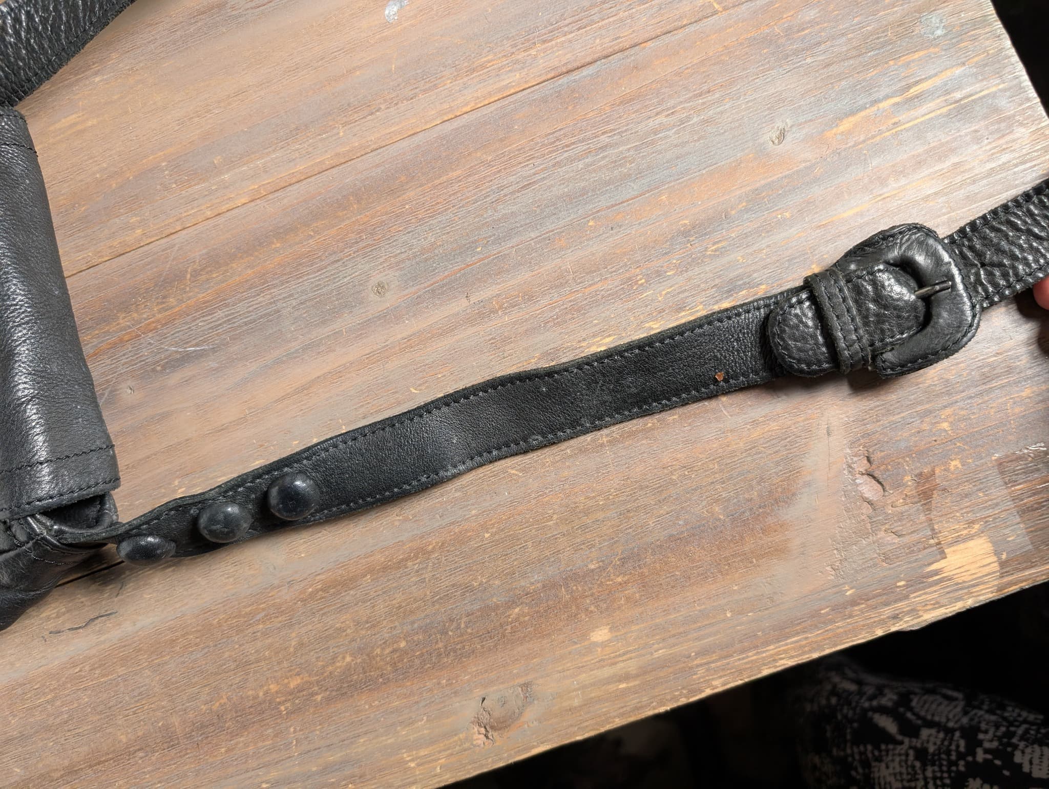 Saba Leather Crossbody Bag Black — photo 3 of 9