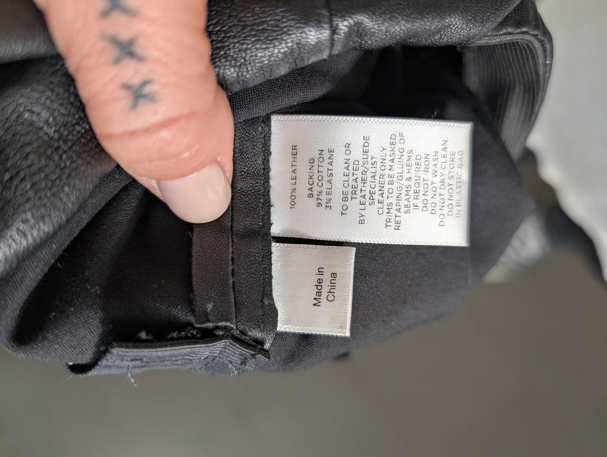Saba Leather Trousers Black Women's Size 6 — photo 8 of 8