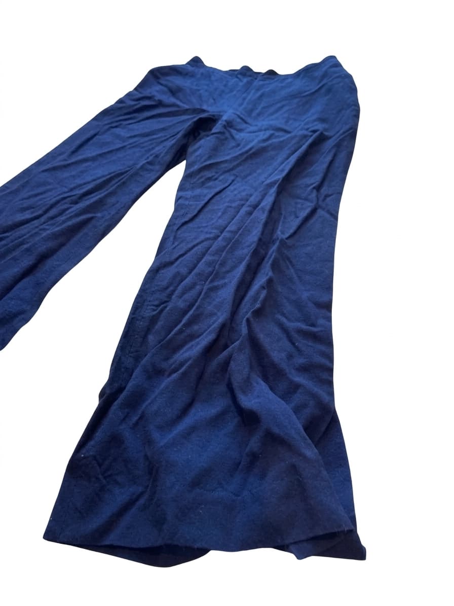 SABA Navy Blue Viscose Trousers — photo 1 of 14
