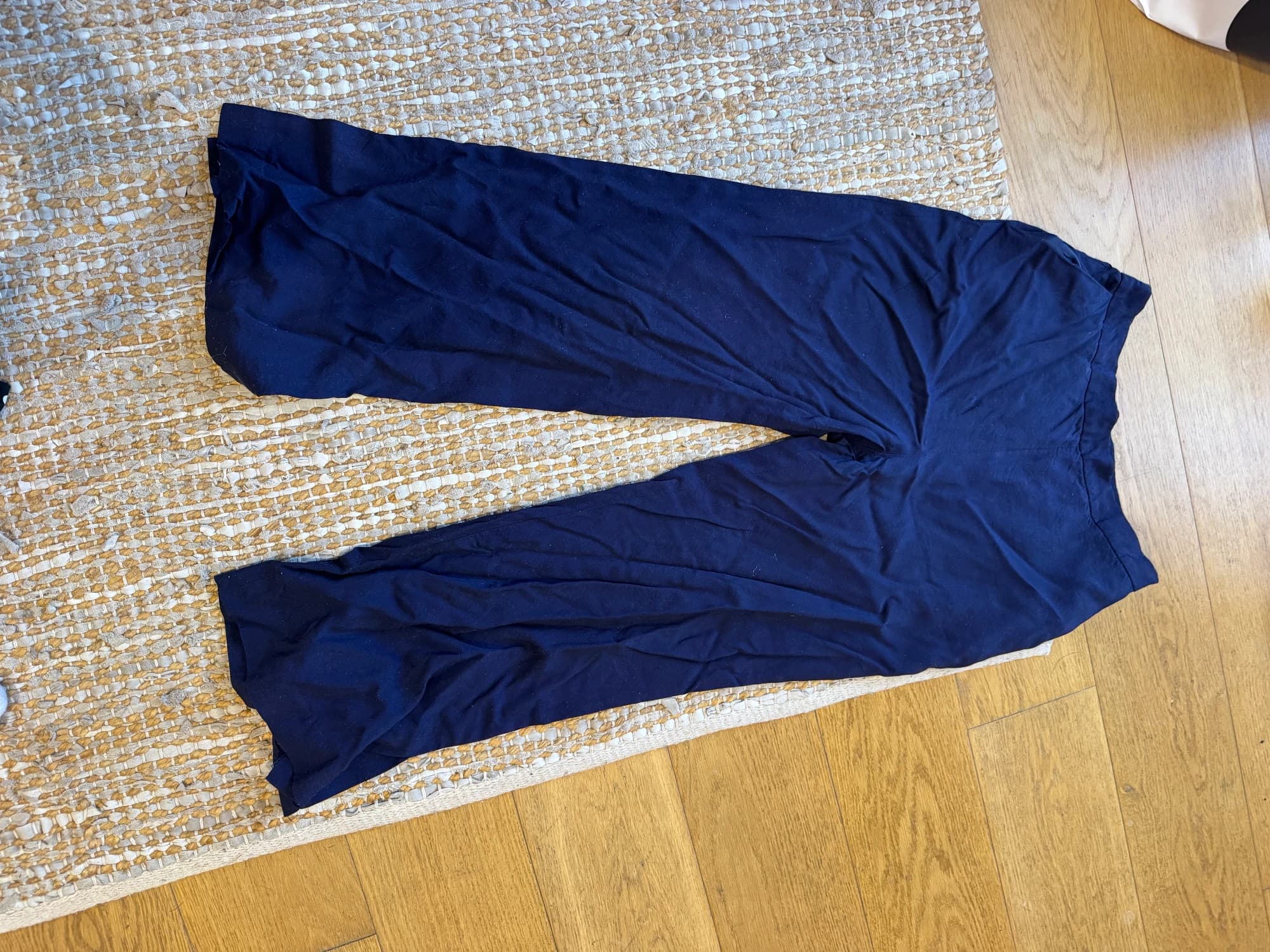 SABA Navy Blue Viscose Trousers — photo 3 of 14