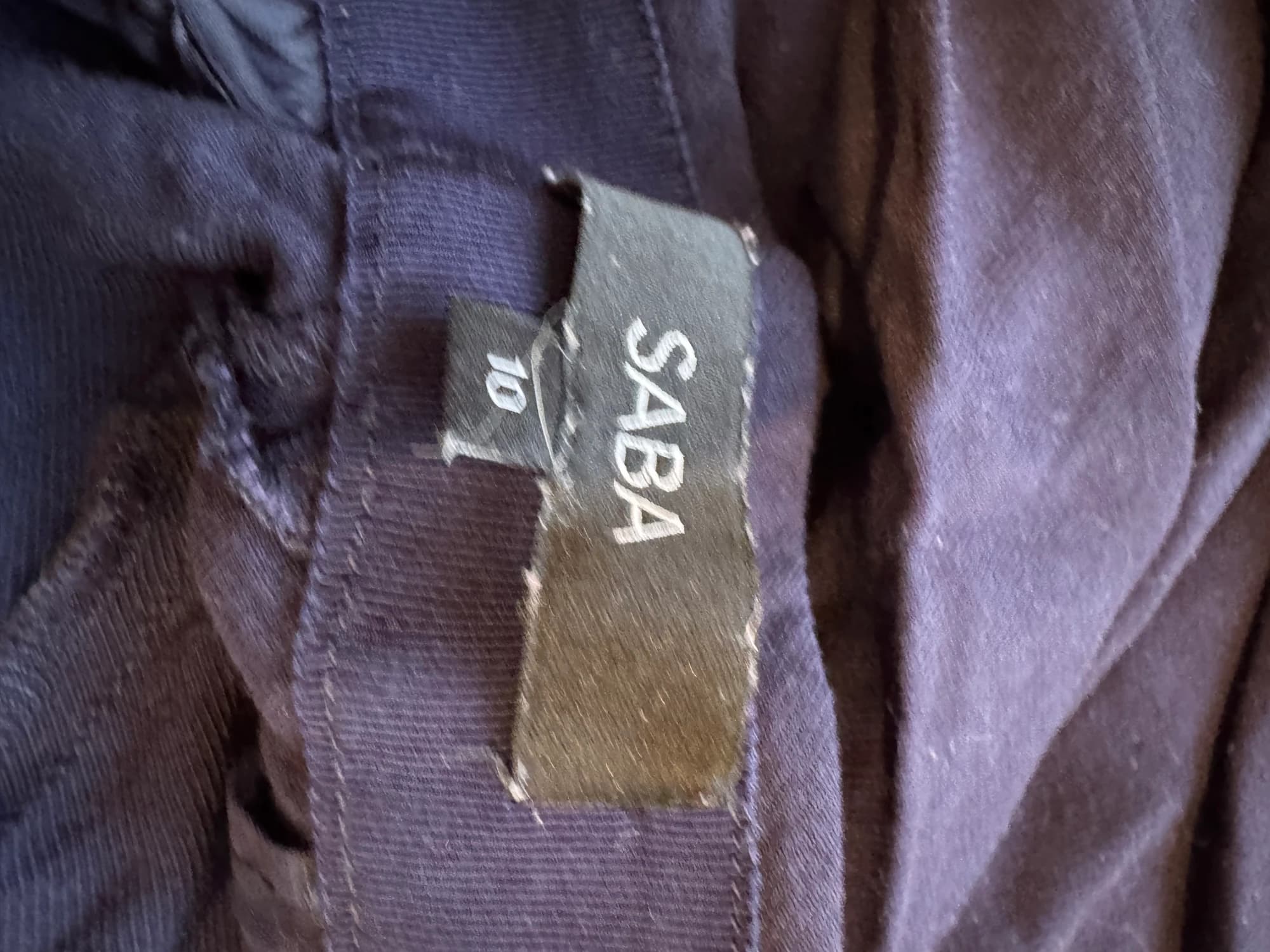 SABA Navy Blue Viscose Trousers — photo 7 of 14