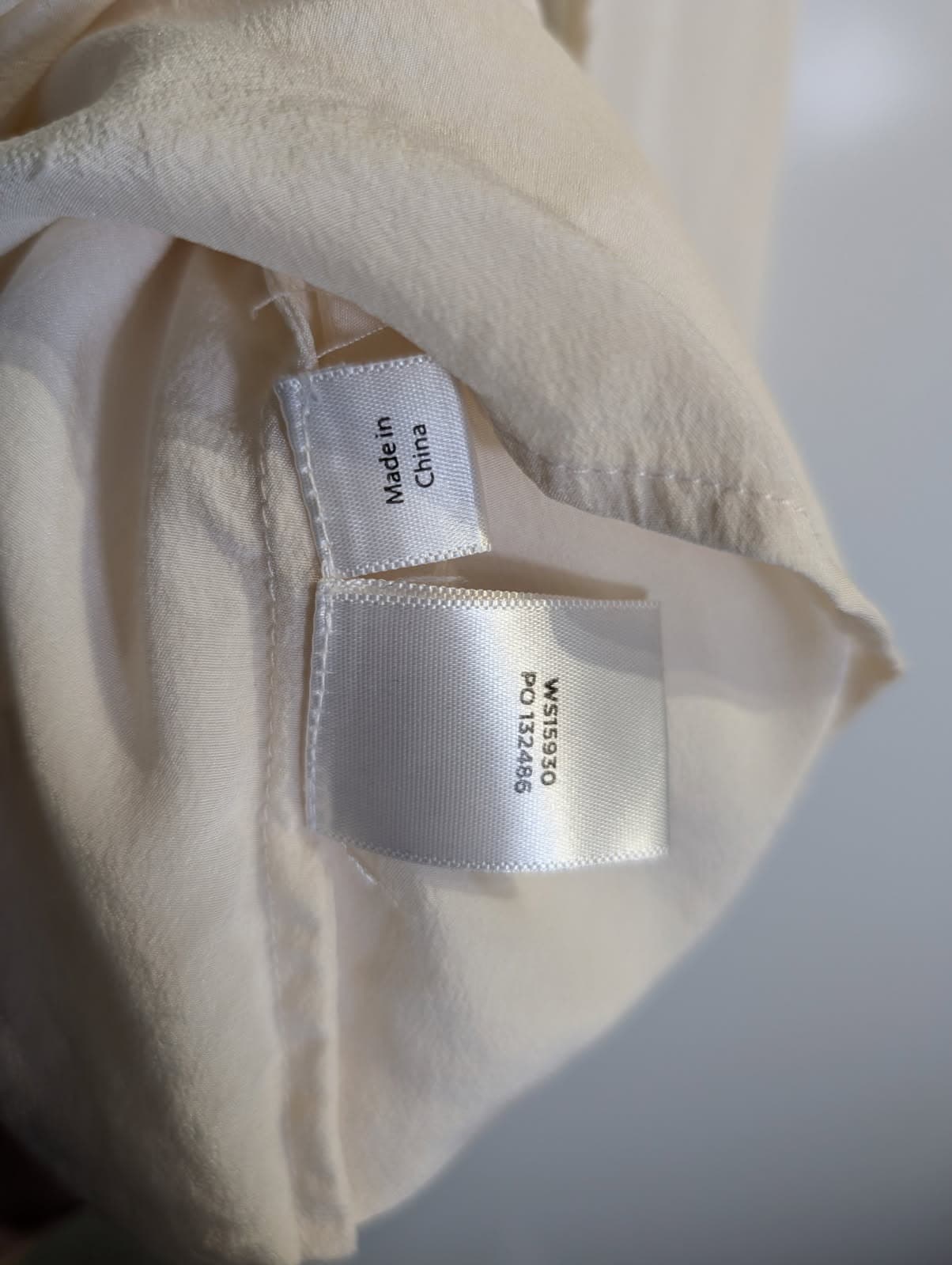 SABA Sleeveless Tie-Neck Silk Blouse Ivory — photo 2 of 4
