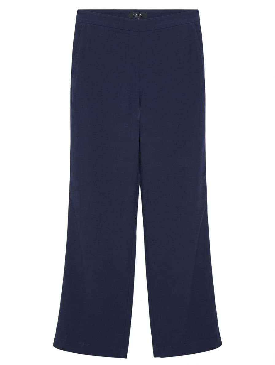 Saba Wide Leg Trousers Navy Blue Women's Size 10 — photo 1 of 8