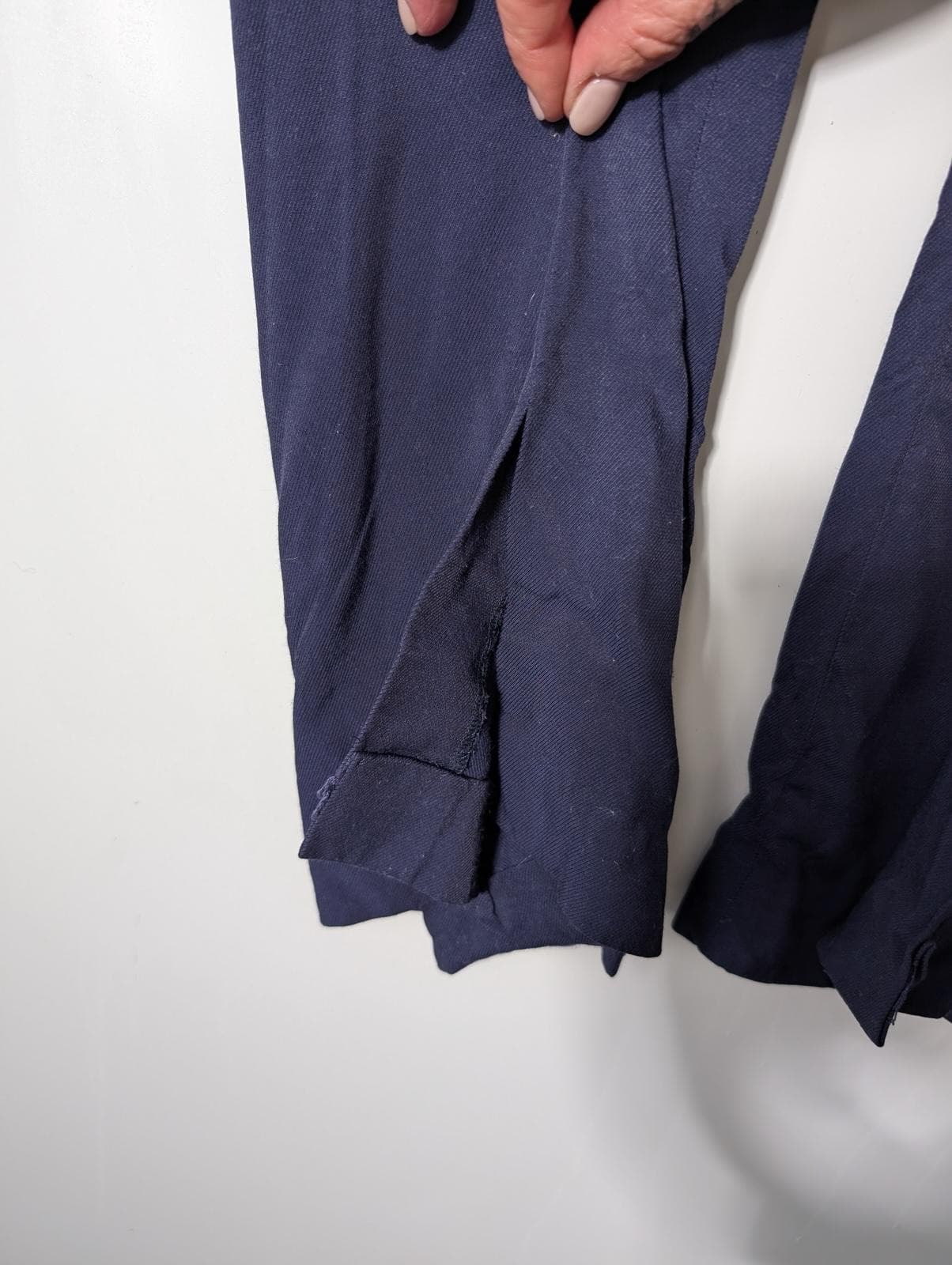 Saba Wide Leg Trousers Navy Blue Women's Size 10 — photo 4 of 8