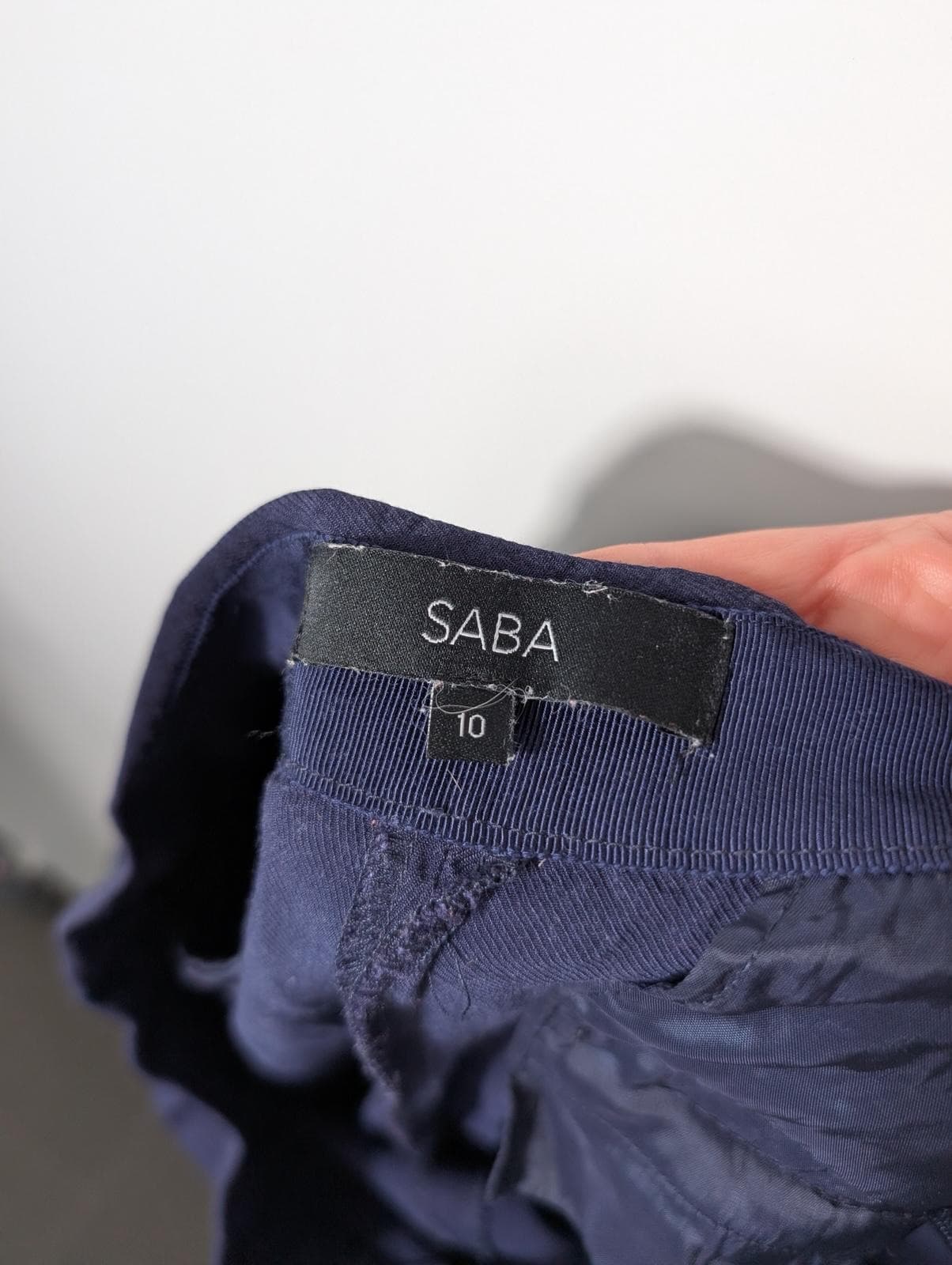 Saba Wide Leg Trousers Navy Blue Women's Size 10 — photo 6 of 8