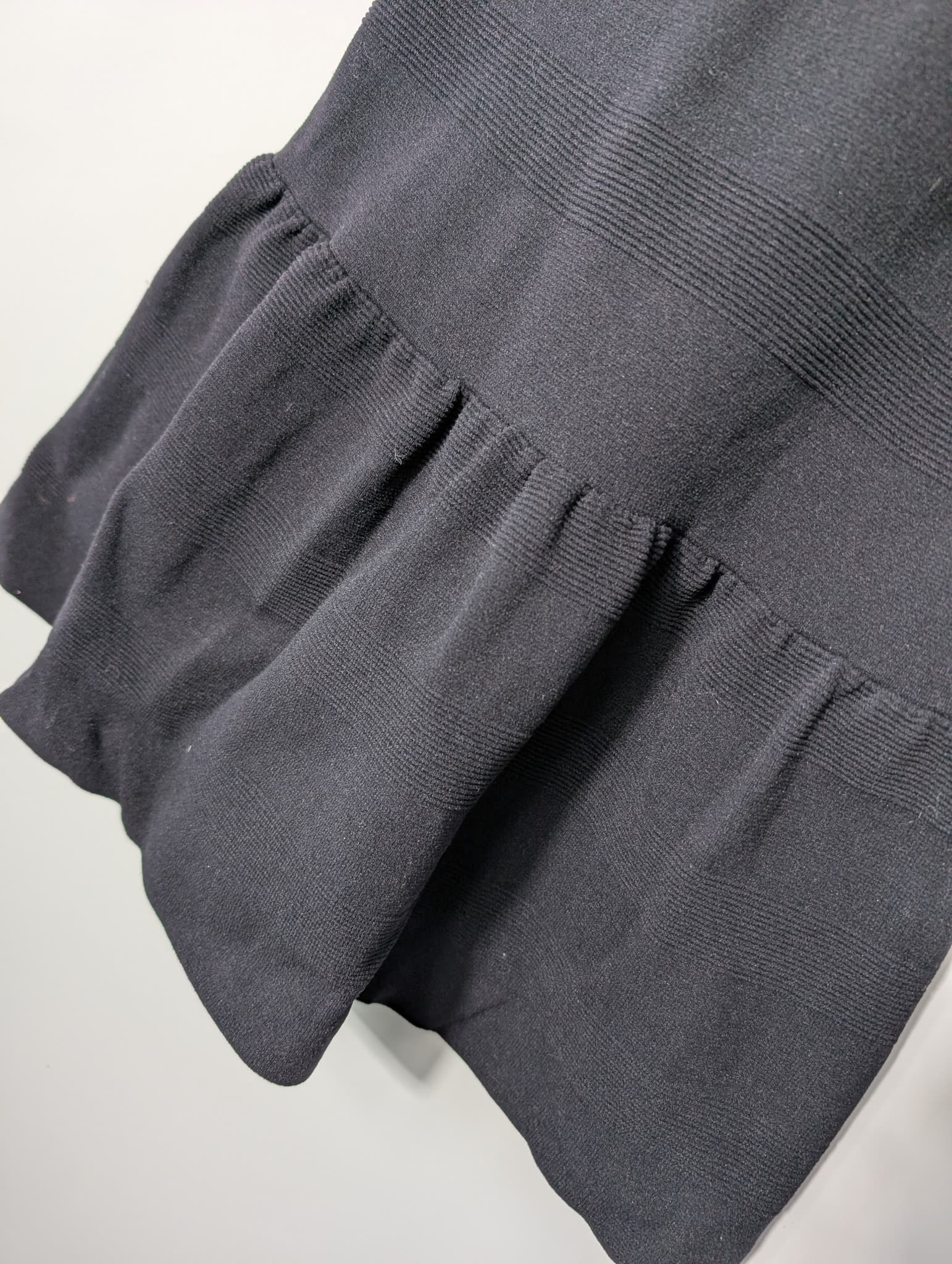 Sandro Black Knit Dress with Ruffle Hem Size 2 — photo 4 of 10