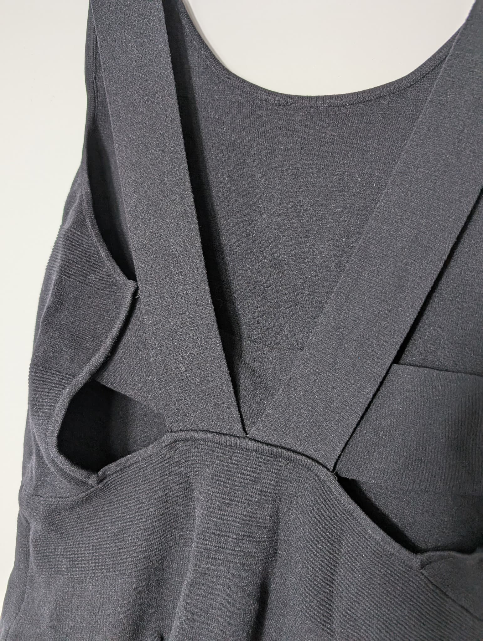 Sandro Black Knit Dress with Ruffle Hem Size 2 — photo 6 of 10