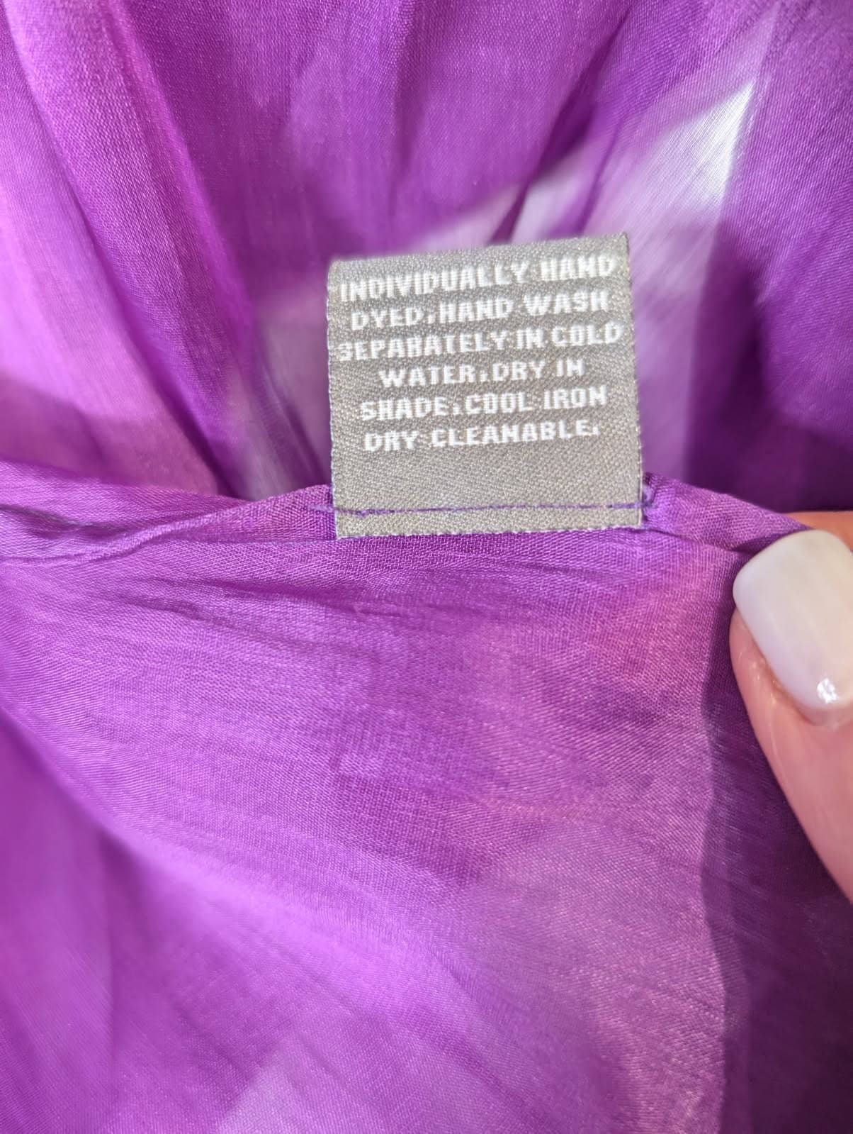 Sarissa 100% Silk Sheer Purple Organza Duster Kimono Cardigan — photo 2 of 7