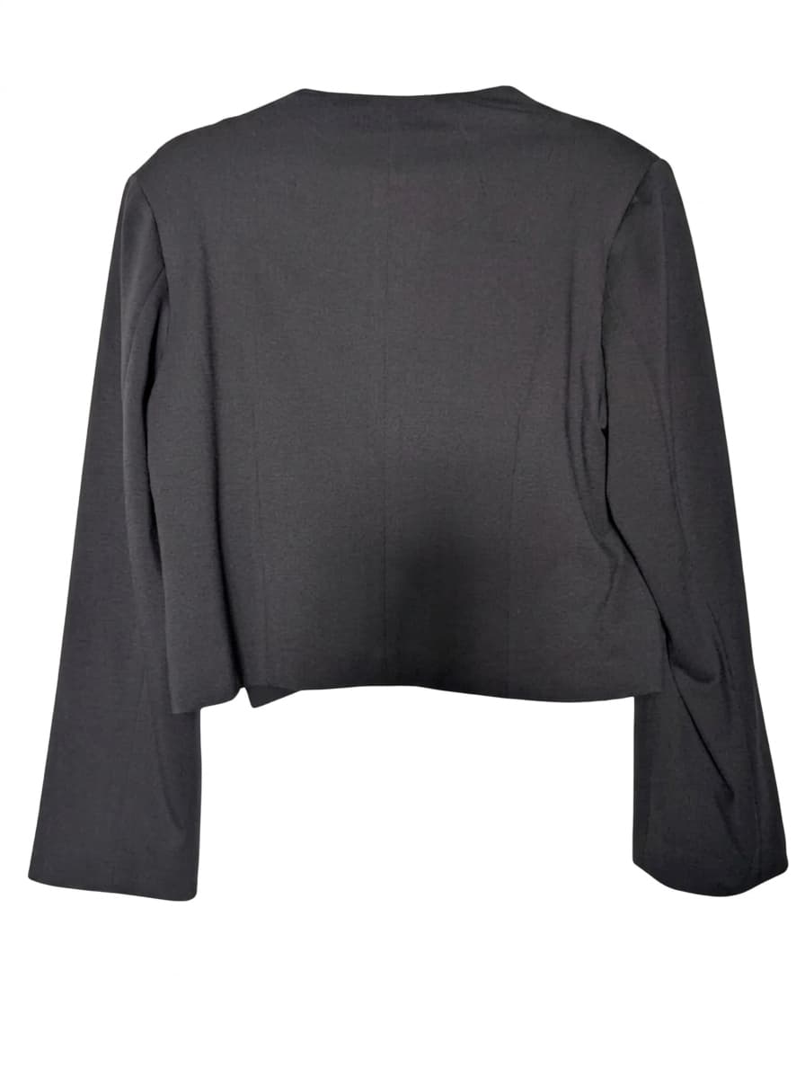 Sarissa Black Cropped Blazer Jacket - Women's Size XXL — photo 2 of 5