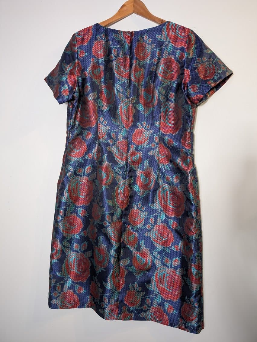 Sarissa Floral Brocade Dress and Jacket Set - Size XL — photo 6 of 8