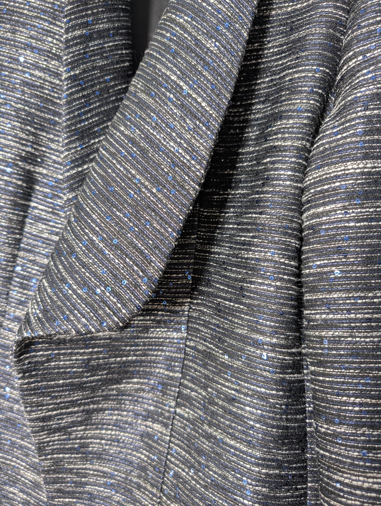 Sarissa Metallic Tweed Blazer Black Women's XXL — photo 2 of 7