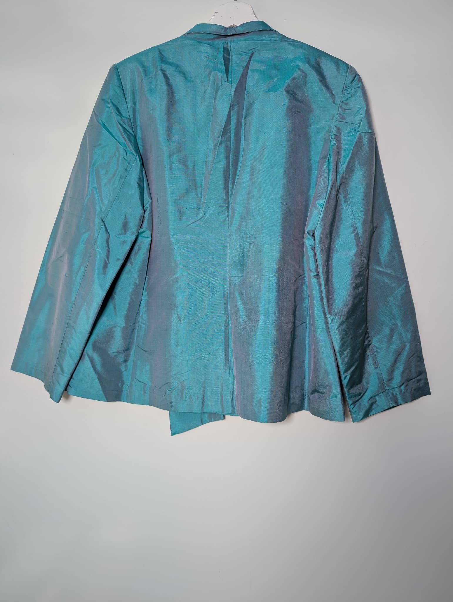 Sarissa Teal Iridescent Skirt Suit Set Size XL — photo 5 of 5