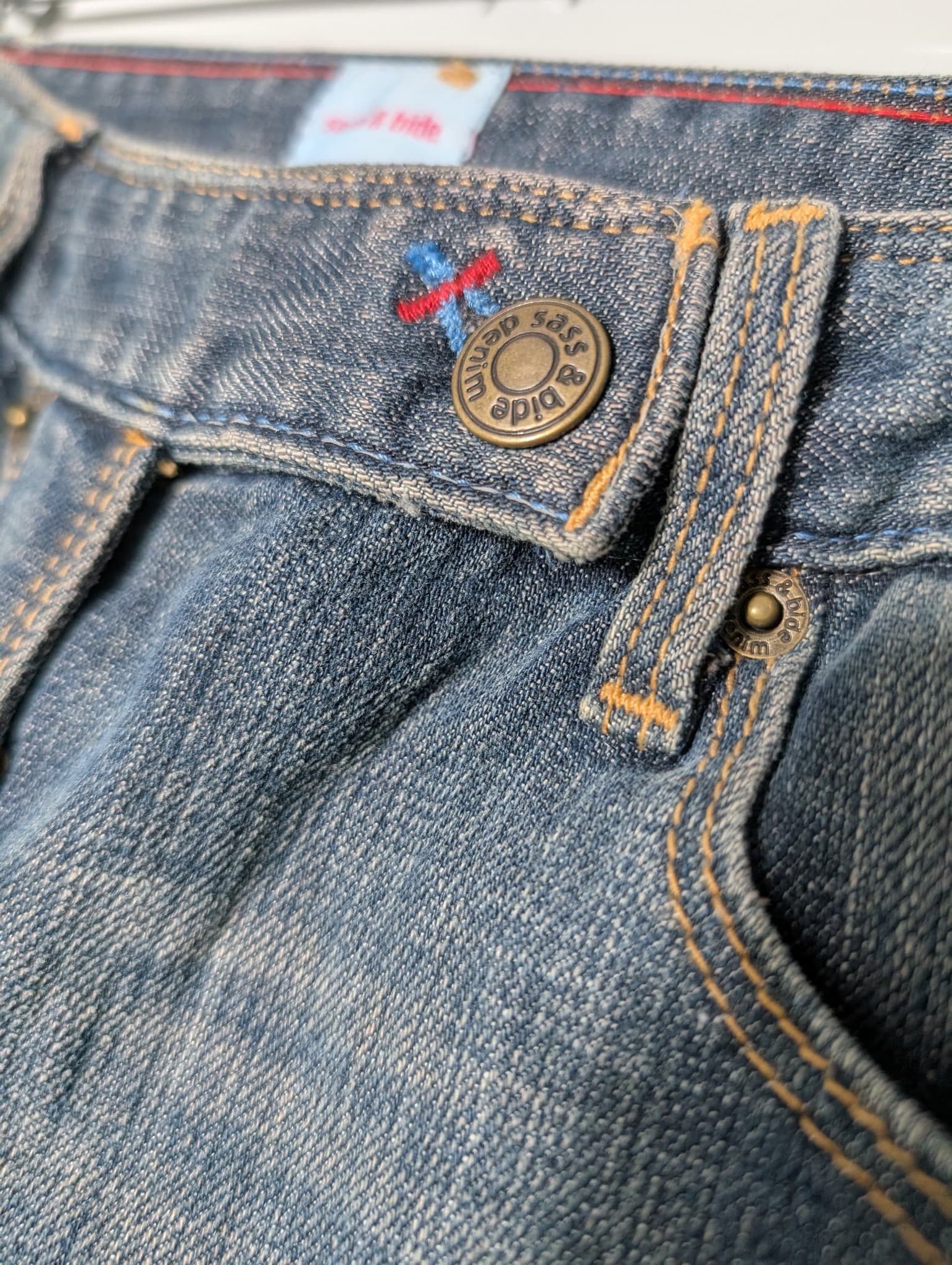 Sass & Bide Denim Jeans Multi-Stitch Detail Size 10 — photo 4 of 10
