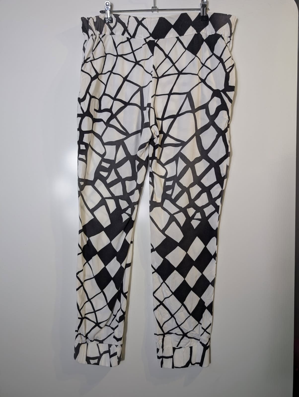 Sass & Bide Mosaic Love Jogger Pants - Black & White Viscose Size 10 — photo 6 of 6