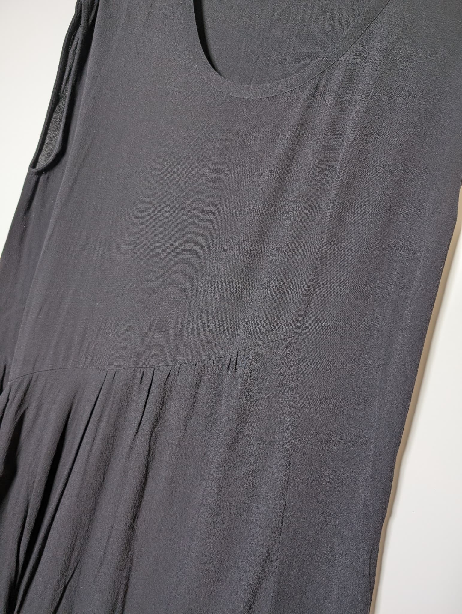 SCANLAN&THEODORE Asymmetric Draped Tank Top Black Size 12 — photo 2 of 7