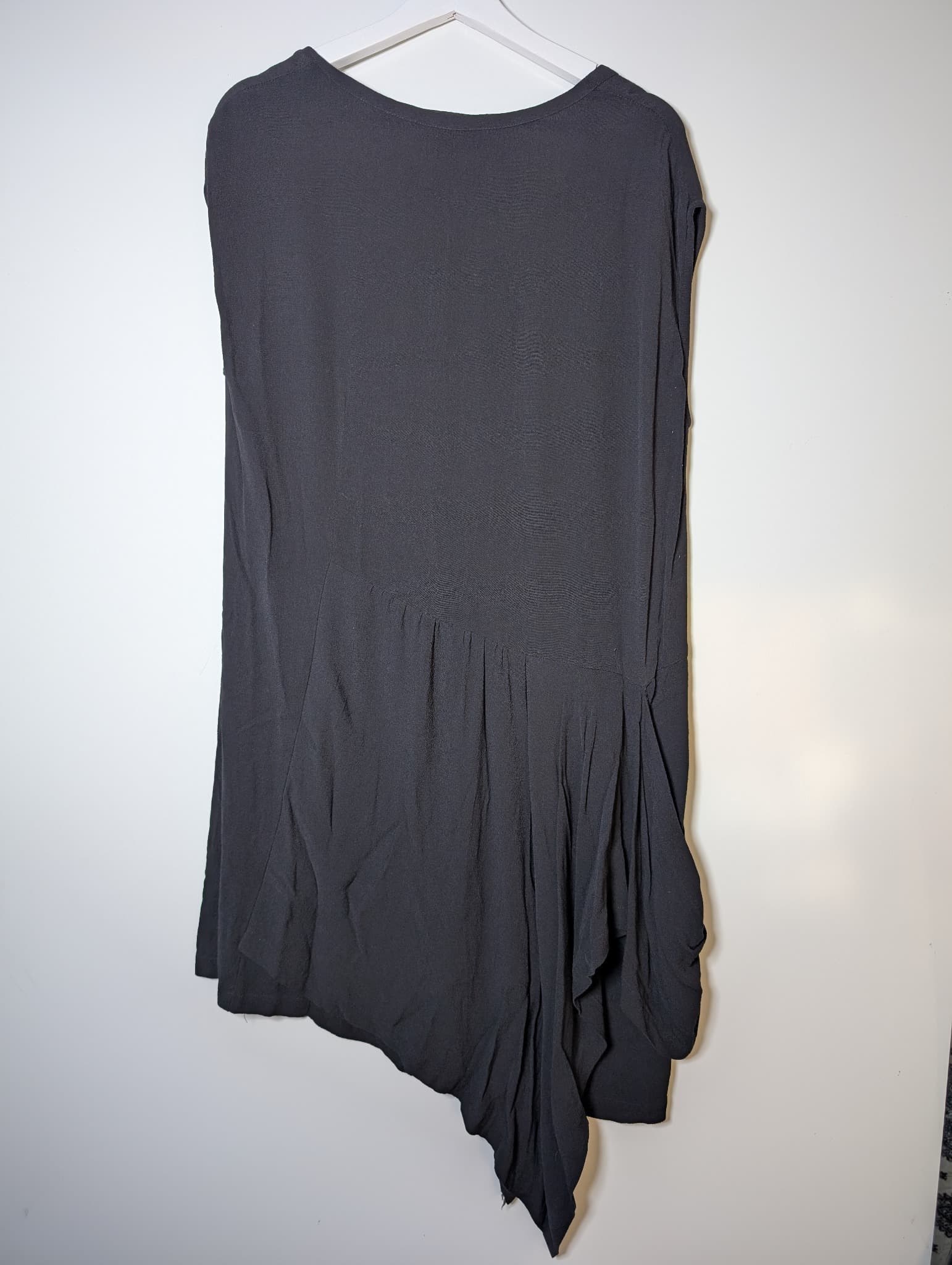 SCANLAN&THEODORE Asymmetric Draped Tank Top Black Size 12 — photo 4 of 7