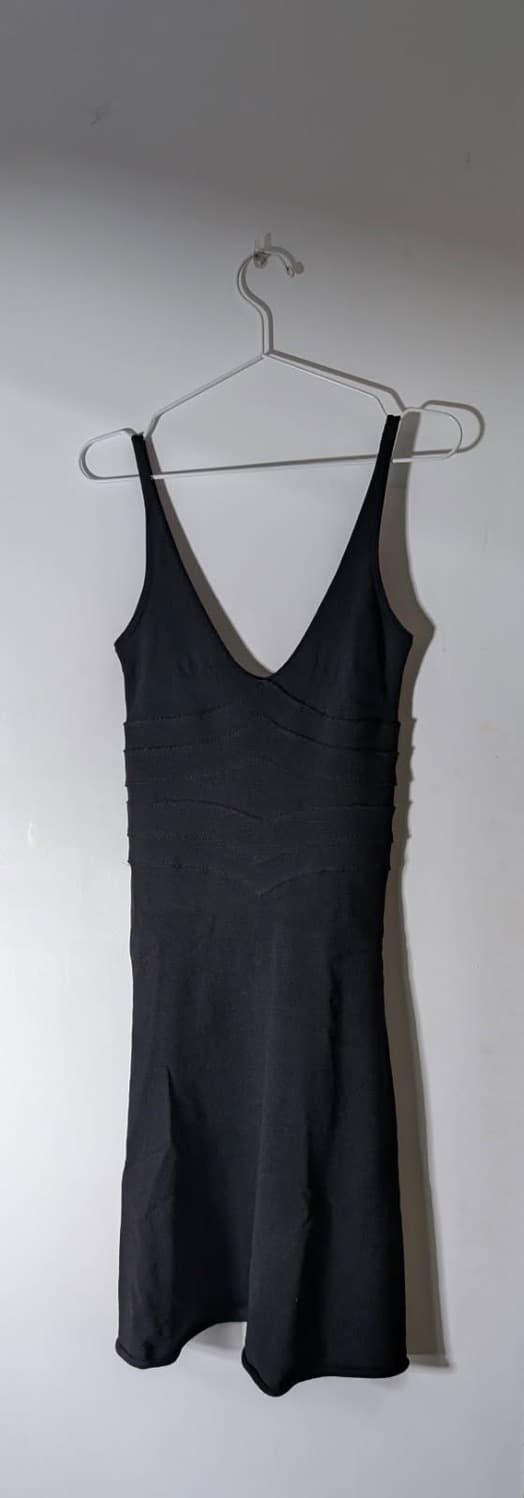 Scanlan & Theodore Black Bandage Flare Dress — photo 4 of 6