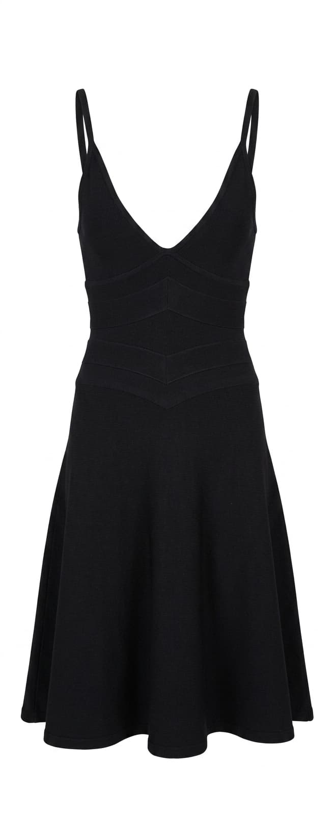 Scanlan & Theodore Black Bandage Flare Dress — photo 1 of 6