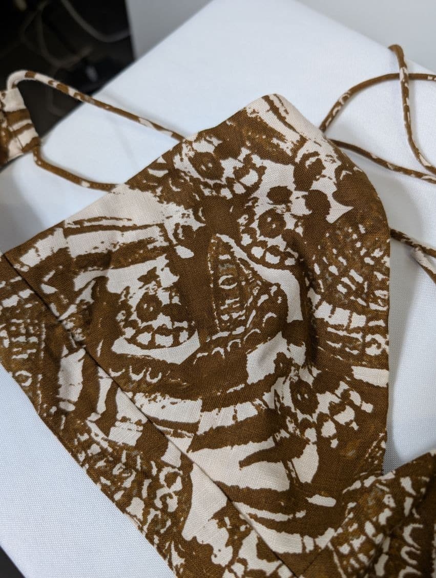 Scanlan Theodore Butterfly Dragon Bralette Chocolate Linen Size 10 — photo 6 of 9
