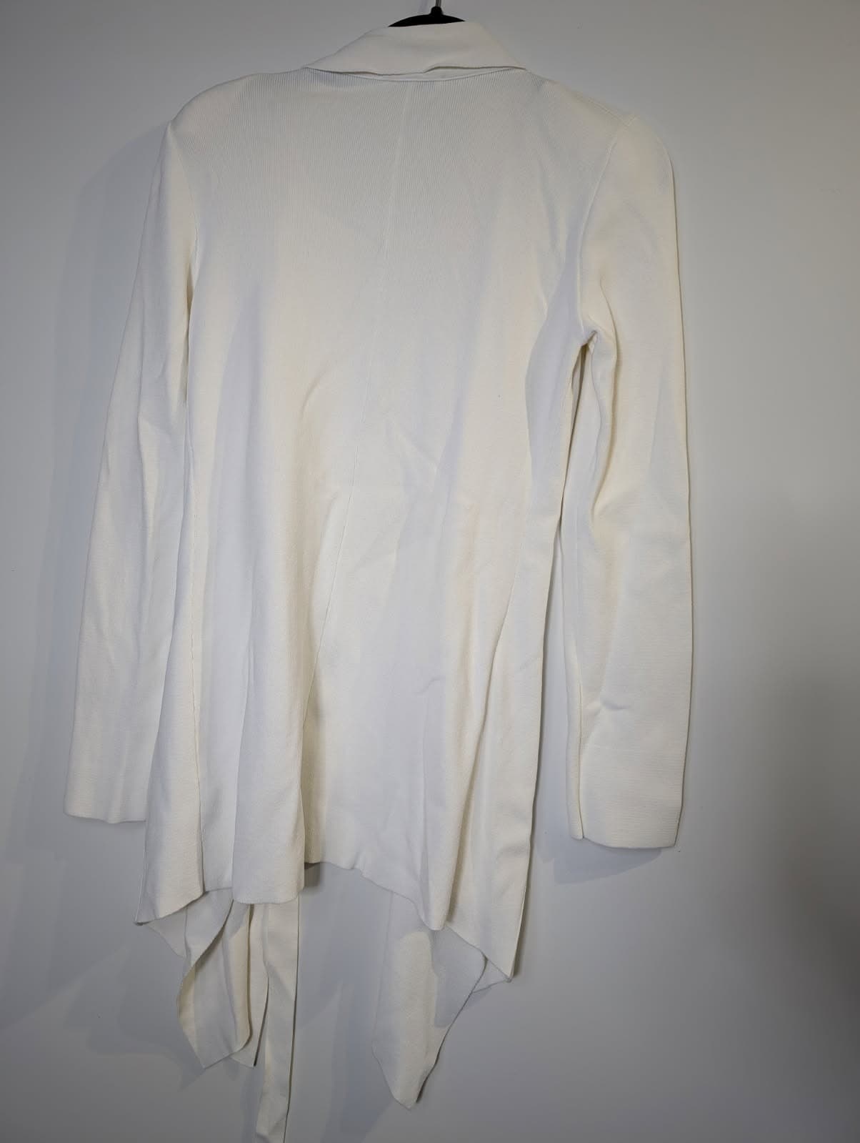 Scanlan Theodore Crepe Knit Waterfall Jacket Cream — photo 5 of 5