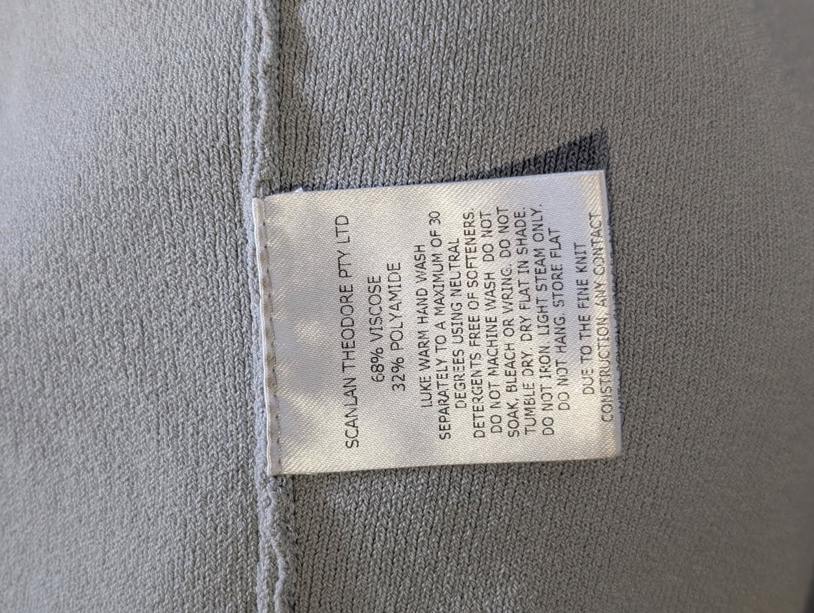 Scanlan Theodore Crepe Knit Waterfall Jacket Grey — photo 2 of 5