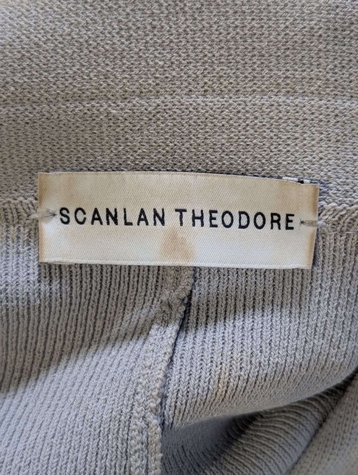 Scanlan Theodore Crepe Knit Waterfall Jacket Grey — photo 5 of 5