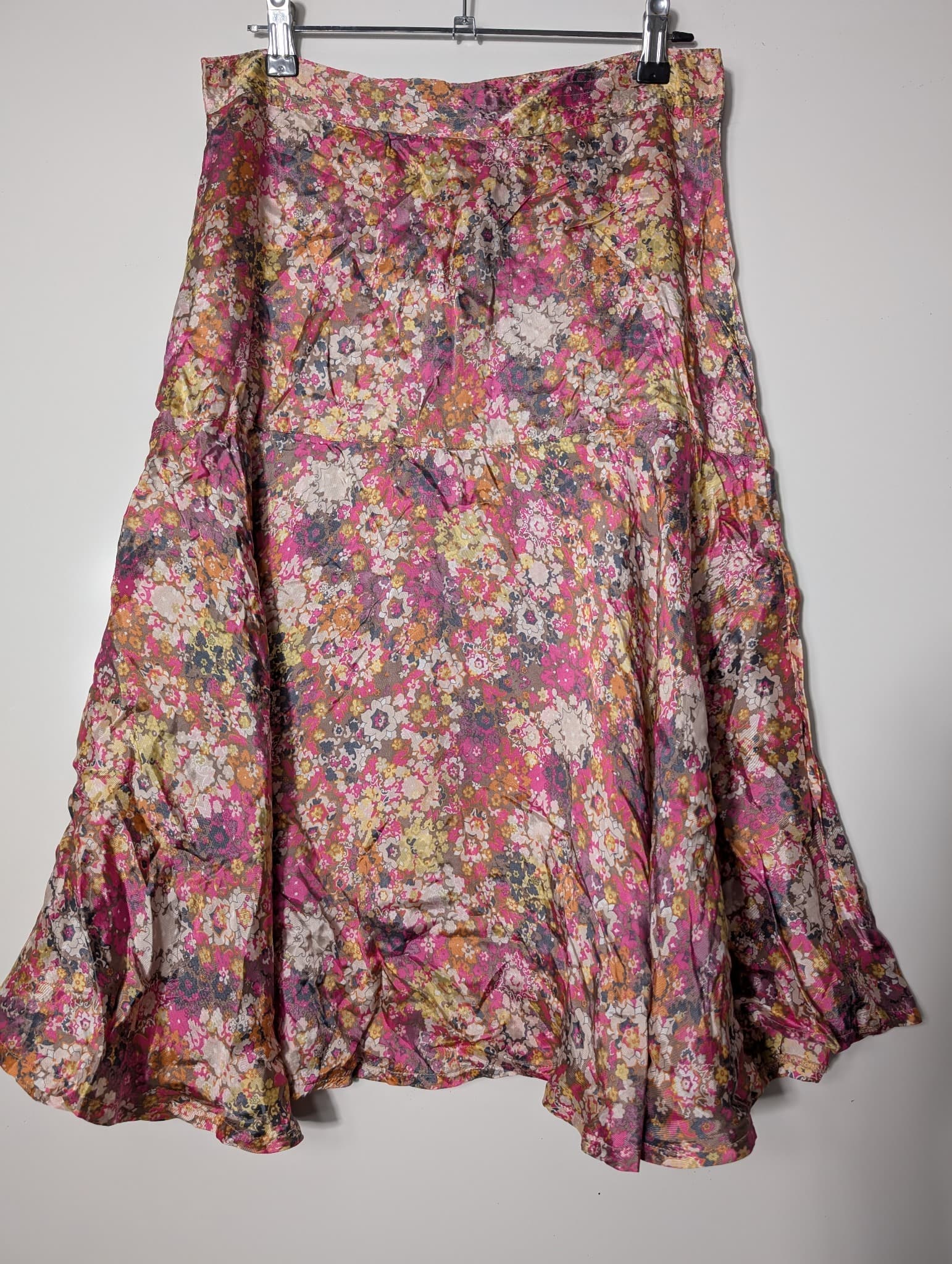 Scanlan & Theodore Floral Button-Front Midi Skirt Multicolour — photo 4 of 7