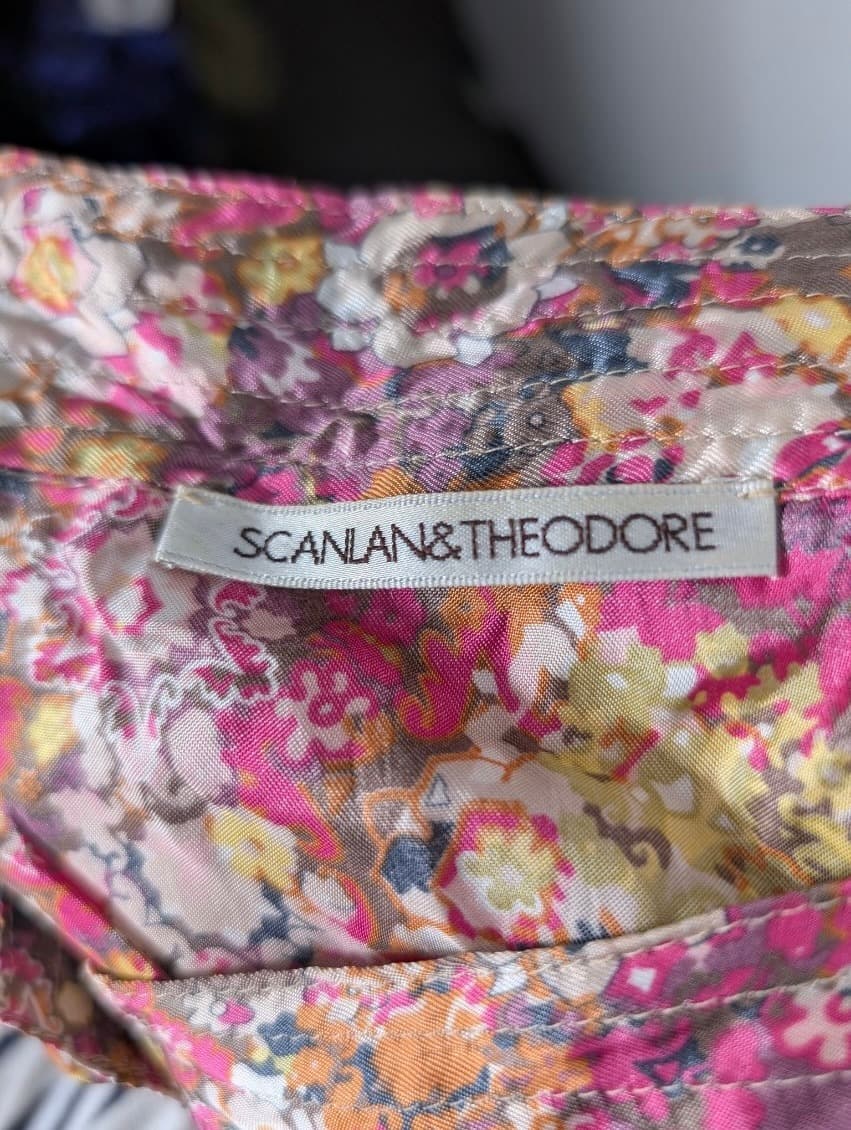 Scanlan & Theodore Floral Midi Skirt - Button Front — photo 4 of 7